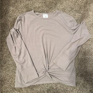 Abercrombie Kids Taupe Long Sleeve Tee